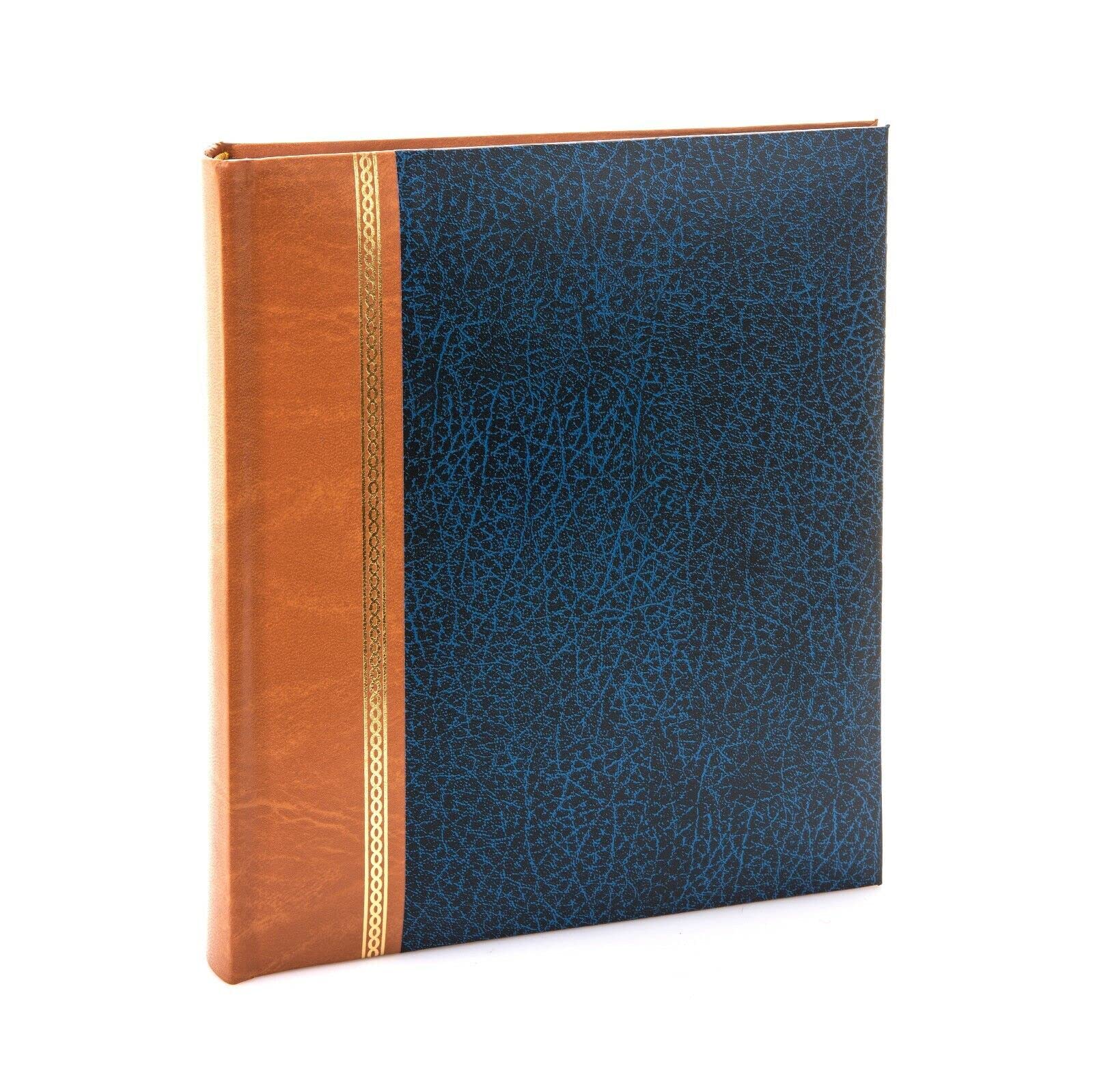 Kenro Grace Classic Photo Album for 100 Photos A4 / 21x29.7cm Navy Blue Faux Leather Slip-In Pages and Memo Space - KD148