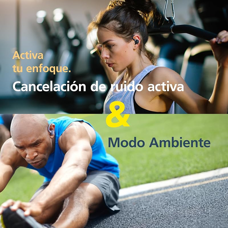 HA-EC75T-V True Wireless Sport ANC IP57, 40 h, Violeta