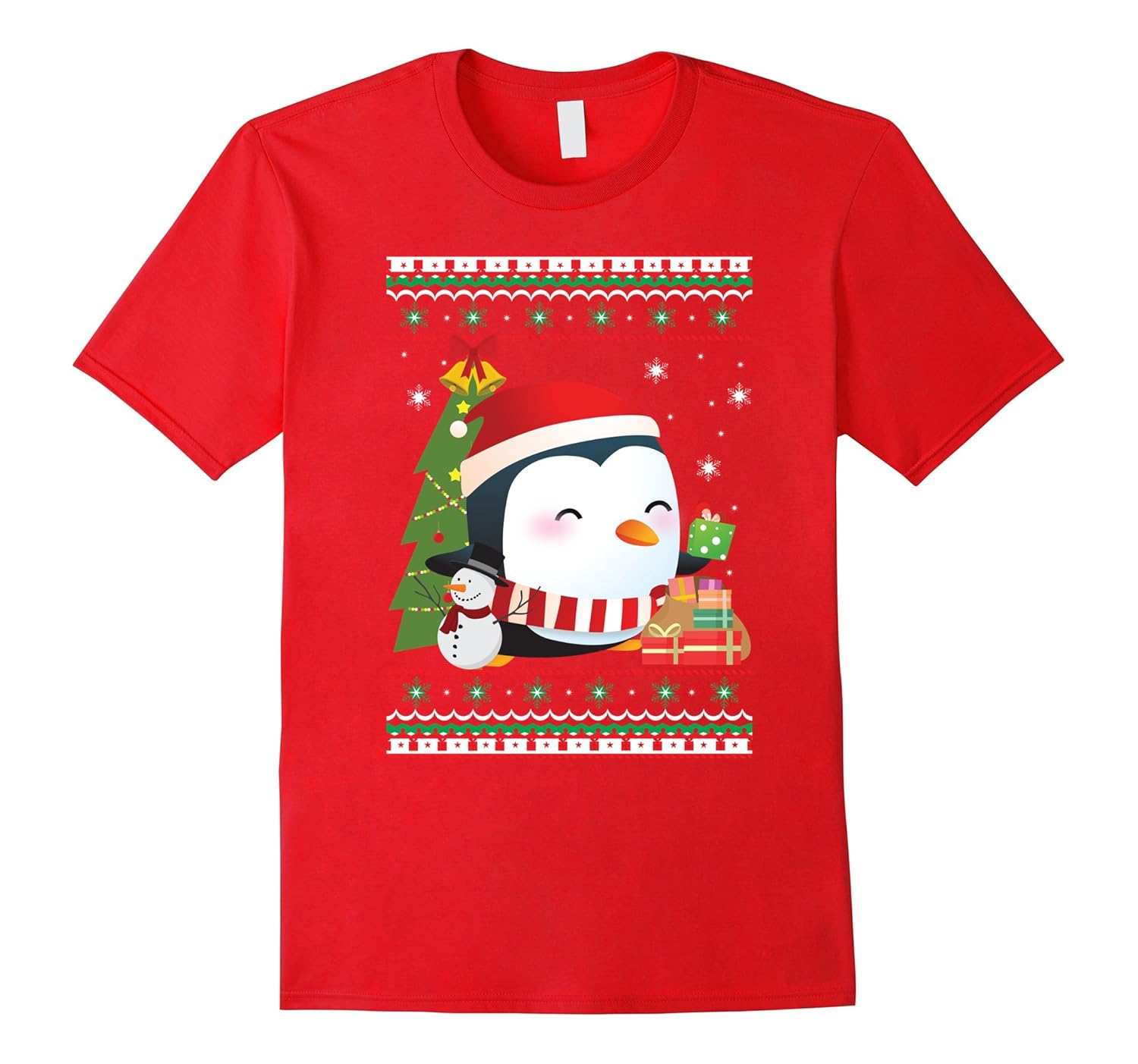 Merry Christmas Penguin T-Shirt-ANZ