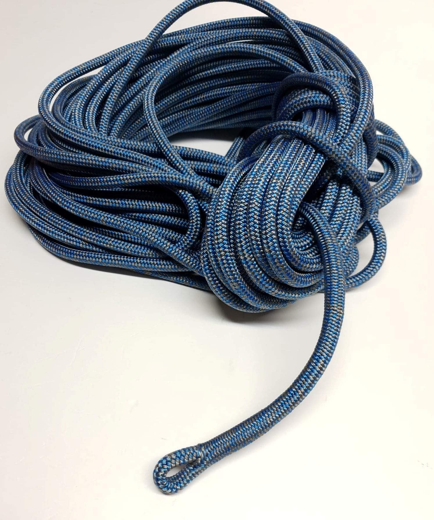 Dyneema Racing SK78 Braid on Braid Halyard Rigging Rope Spliced Grey with Blue 6,8,10,12mm
