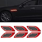 TOMALL 6Pcs 3D Strong Reflective Stripe Sticker for