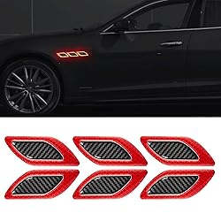TOMALL 6Pcs 3D Strong Reflective Stripe Sticker for