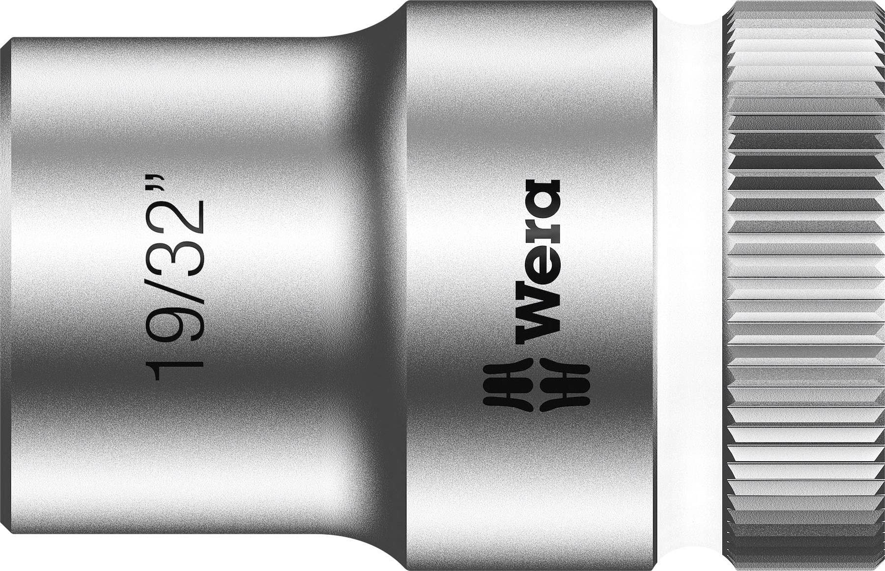 Wera 05003622001 19/32-Inch 8790 HMC Zyklop Socket with Hexagon Drive - Silver