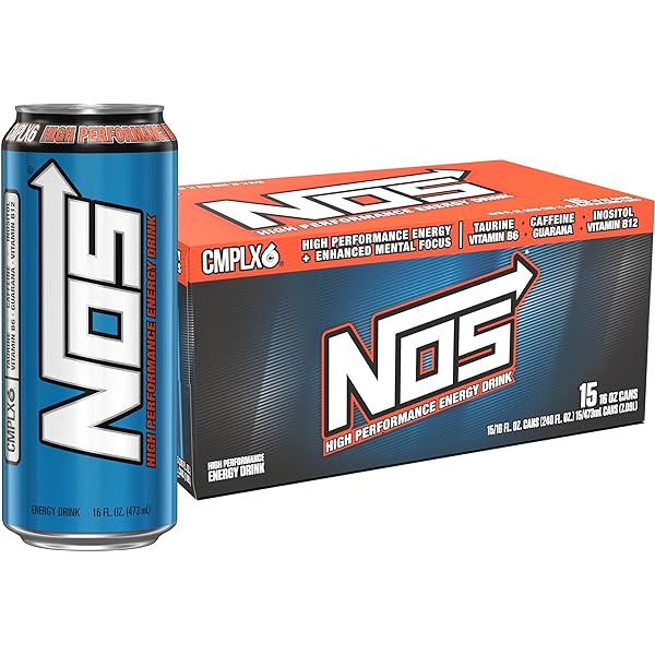 Amazon.com : NOS Energy Drink, 24oz Cans - 8 Pack : Grocery
