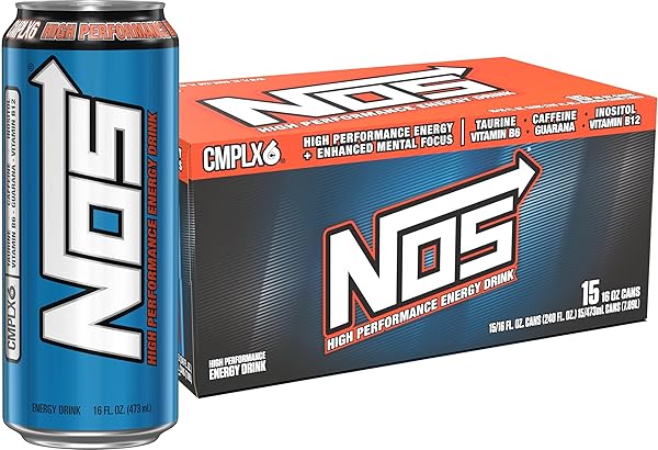 NOS ORIGINAL: HIGH PERFORMANCE ENERGY DRINK. 16 FL...