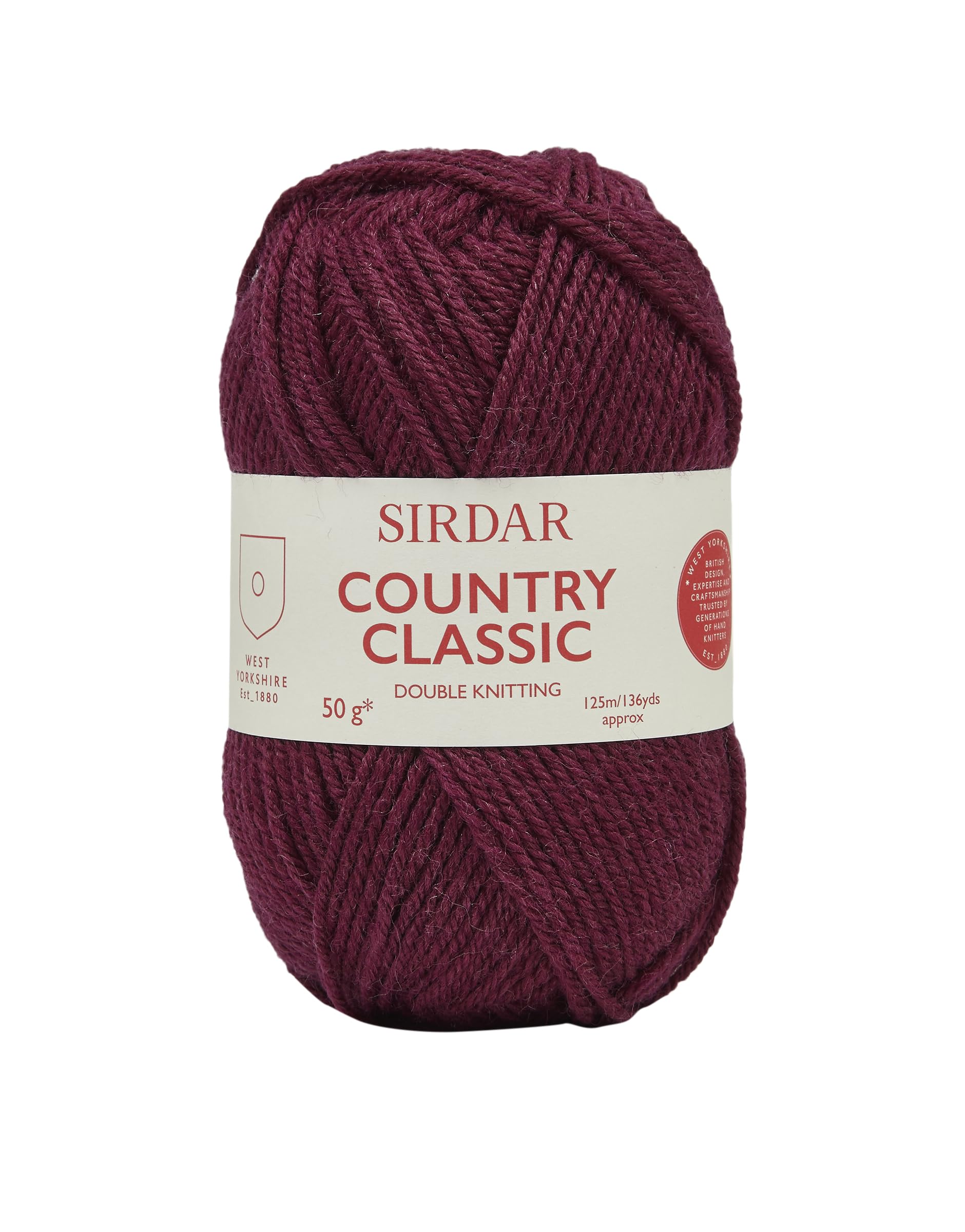 Sirdar Country Classic DK, Burgundy (858), 50g