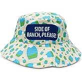 GOOFBALLS Ranch Dressing Novelty Bucket Hat – Funny Summer Hat for Men & Women, Quirky Retro Style for Beach, Festivals & Everyday Fun