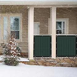 UPGRADE Privacy Fence Screen 5'x16' Dark Green