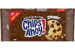 CHIPS AHOY! Chunky Fudgy Chocolate Chip Cookies, Party Size, 24.75 oz