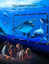 Osoeri 100 Inch Portable Projector Screen 16:9 HD 4K Double-Sided view 4