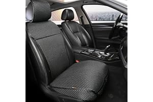 Auto Newer Luxury Breathable Car Seat Cover Fit Four Seasons, Universal Front of Car Seat Cushions, Bottom Seat Covers of Full Wrapped Edge,Universal Fit for 95% Cars,SUV,Pickup(Black，1PCS)