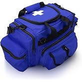 ASA TECHMED First Aid Responder EMS Emergency Medical Trauma Bag Deluxe, Blue
