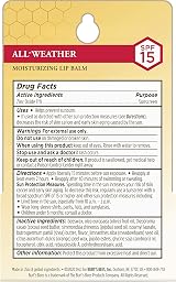 Burt's Bees All-Weather Moisturizing Lip Balm Twin Pack SPF 15 Unisex 2 x 0.15 view 4