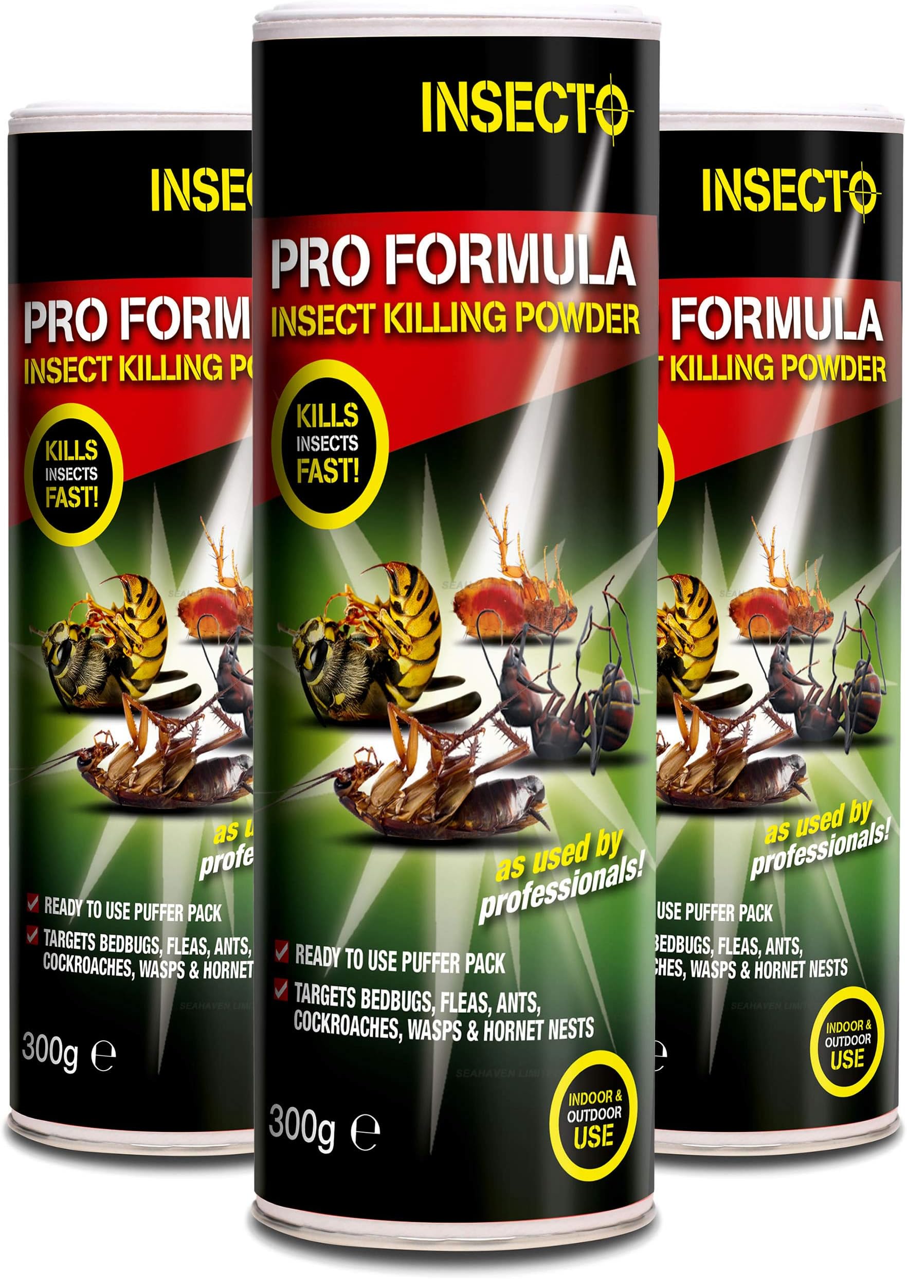 Insecto INS3003 Ant, Flea & Insect Killing Powder 300g Pack of 3