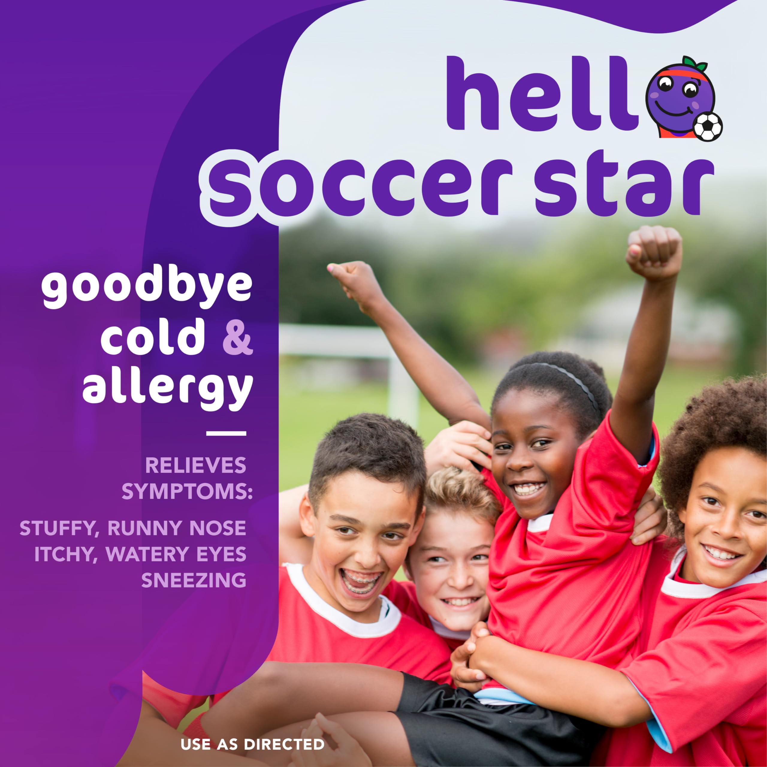 Dimetapp Children’s Fast-Acting Cold & Allergy Medicine, Antihistamine, Relieves Runny Nose, Sneezing, Itchy, Watery Eyes & Itchy Throat, Grape Flavor, Alcohol-Free, Phenylephrine-Free, 8 FL OZ