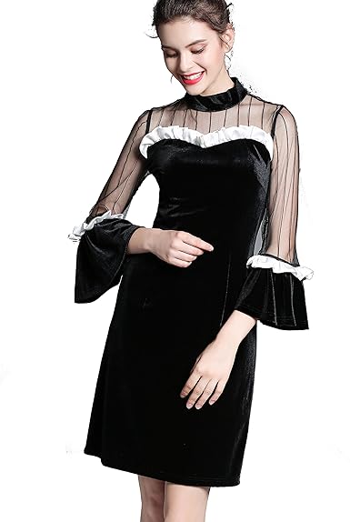 m and s velvet dress