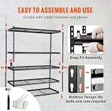 VEVOR 5-Tier Storage Shelving Unit 2000 lbs Capacity Heavy Duty Garage Wire Rack view 3