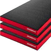 ONREVA Tool Box Foam Organizer 16x12x2 inch 3 Pack, Black with Red | Kaizen Sheets for Pro Tool Control, Custom Tool Shadow Inserts for Cases &amp; Drawers, High Density Polyethylene Foam
