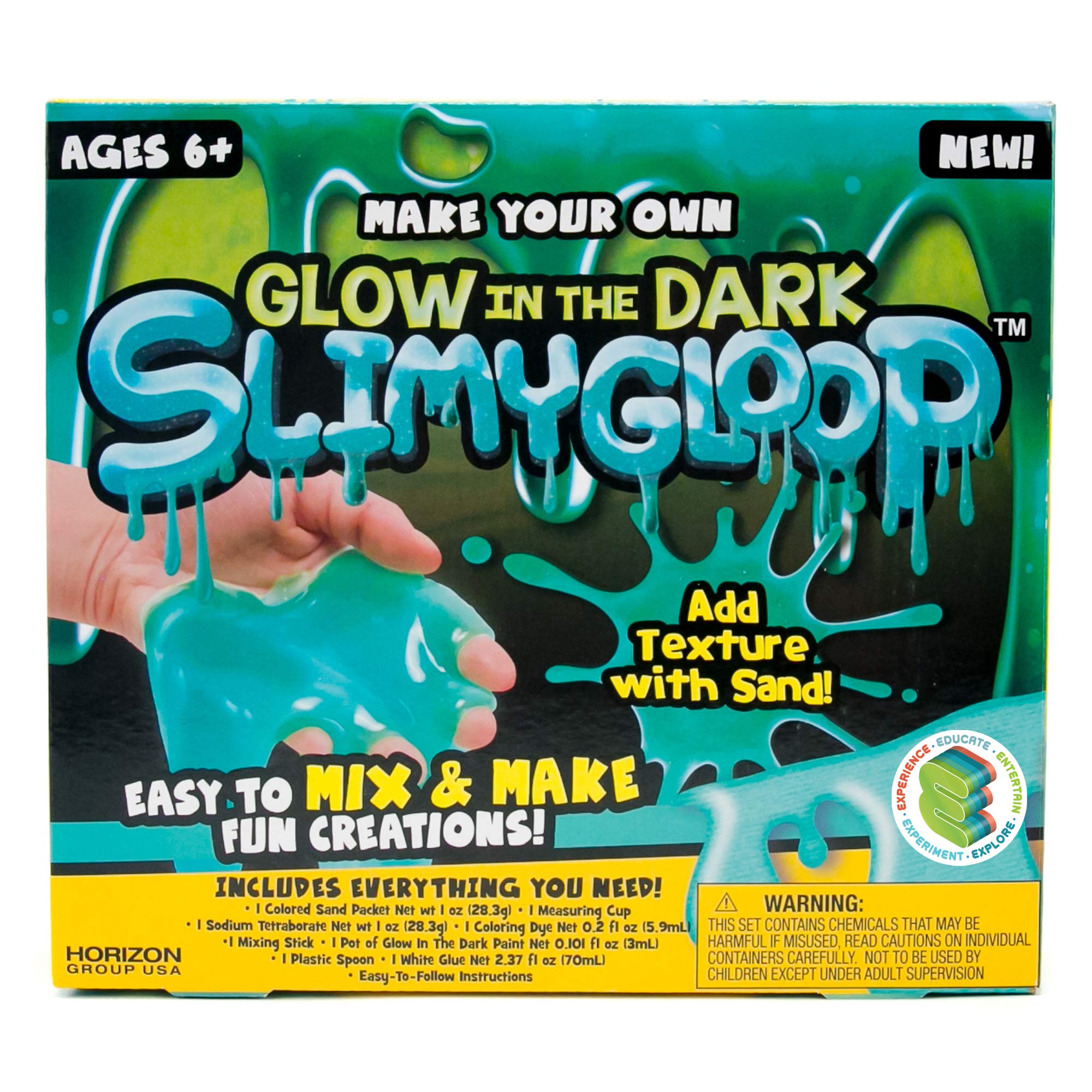 Buy Slimygloop Make Your Own Glow In The Dark DIY Slime Kit by Horizon