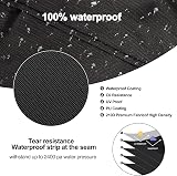 Tonhui Chimenea Cover Waterproof Windproof Oxford Fabric 122x29x61cm Black view 4