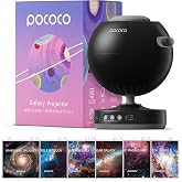 POCOCO Galaxy Star Projector + Gorgeous Nebula Series Discs | 8 Discs Total, Rechargeable, 1W Soft Light, 2 Megapixel Lens, 5K Discs, Realistic Galaxy