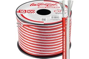 Install Link 16 AWG Gauge Speaker Wire Cable (Tinned Oxygen Free Copper OFC) - 100 Feet