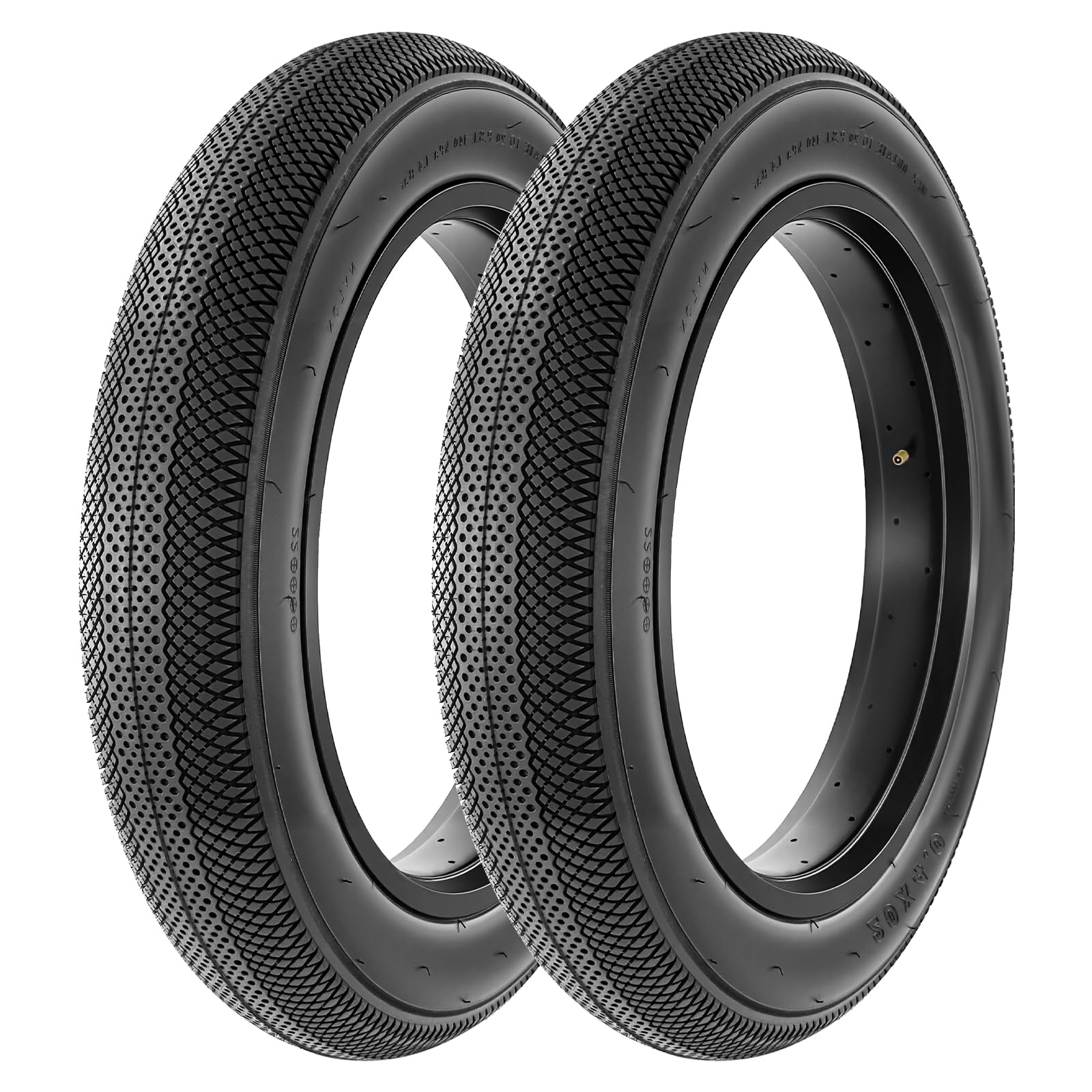 GRELiving Pack of 2 60TPI Foldable Fat Bike Tyre Fat Bicycle Tyre E-Bike Tyre 20/26 x 4.0 Replacement Bicycle Tyre for Mountain Snow and Beach Bike (20x4.0)