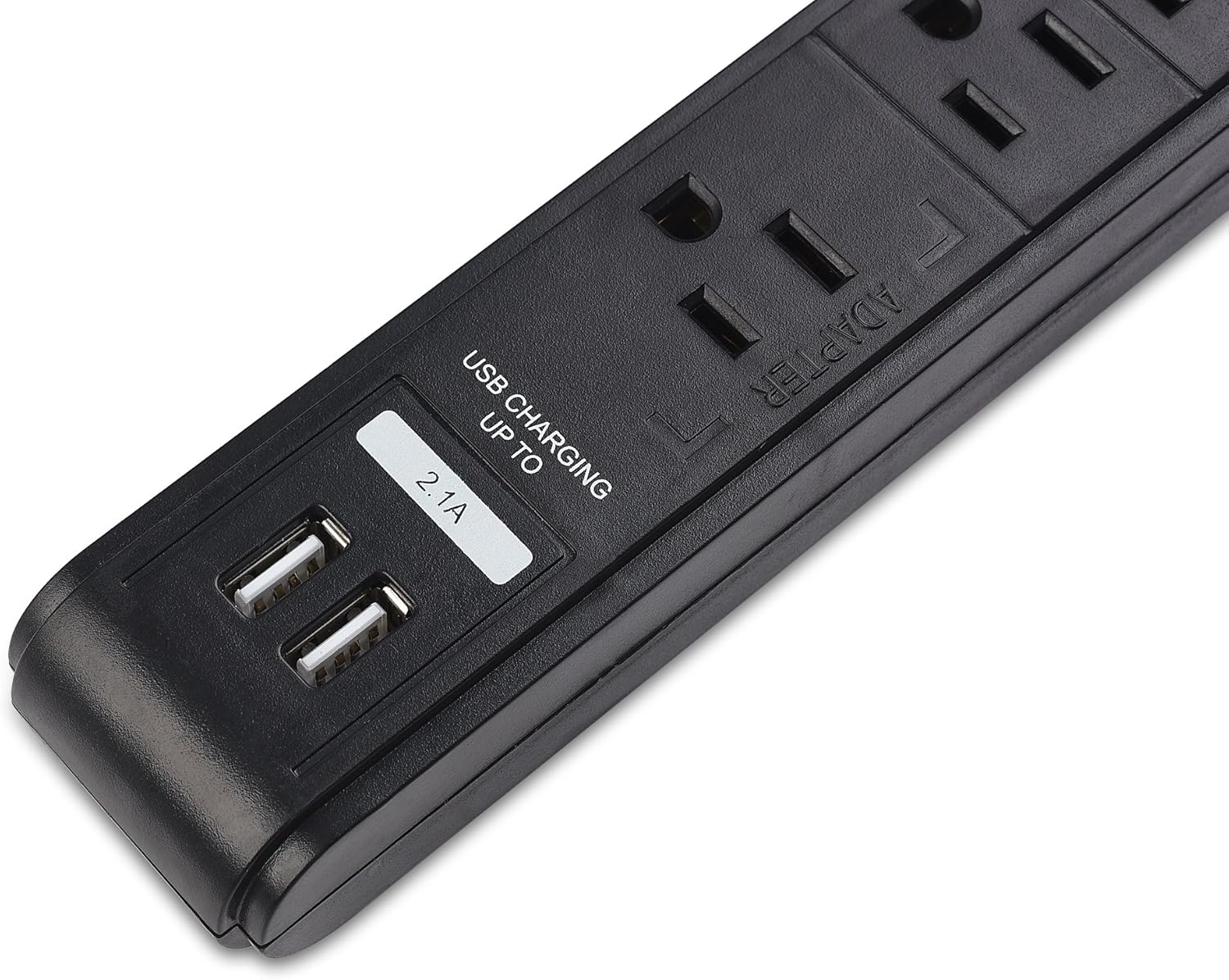 Cable Matters 2-Pack 6 Outlet Surge Protector Power Strip with USB Charging Ports, 300 Joules with 8 Foot Power Cord in Black: Electronics