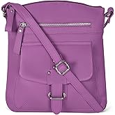 Oak Leathers Leather Crossbody Bag For Women With Adjustable Sling Strap - Medium Size Crossover Shoulder Handbag Purse