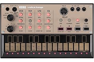 Korg Volca Keys Analogue Loop Synthesizer Polyphonic w/Simple-three Voice Analog and Self Tuning