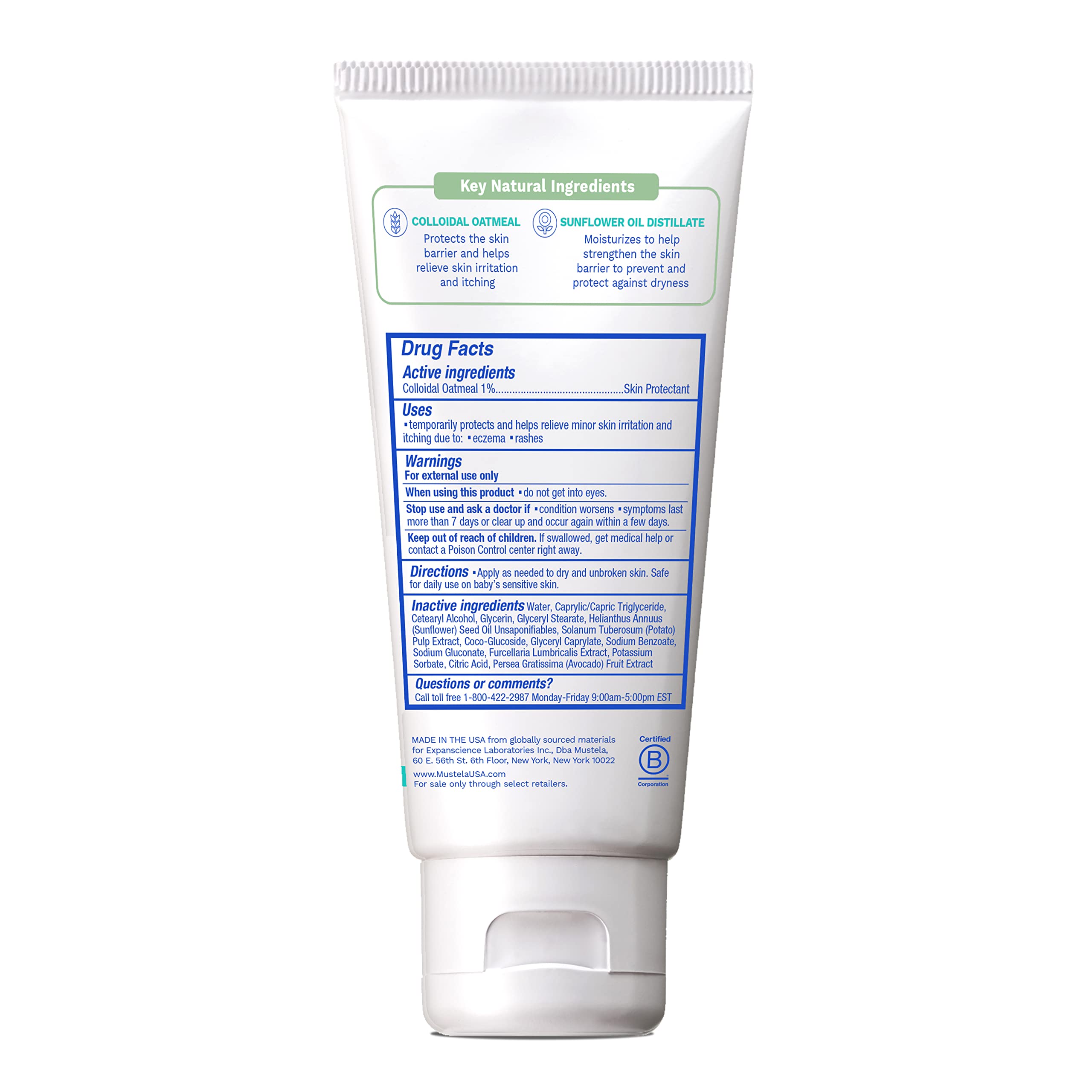 Mustela Eczema Relief Cream Stelatopia Intense - Fragrance-Free Moisturizing Body Lotion with Colloidal Oatmeal - For dry, itchy, irritated skin & flare-ups - Baby, Child & Adult - 5.07 fl. oz.