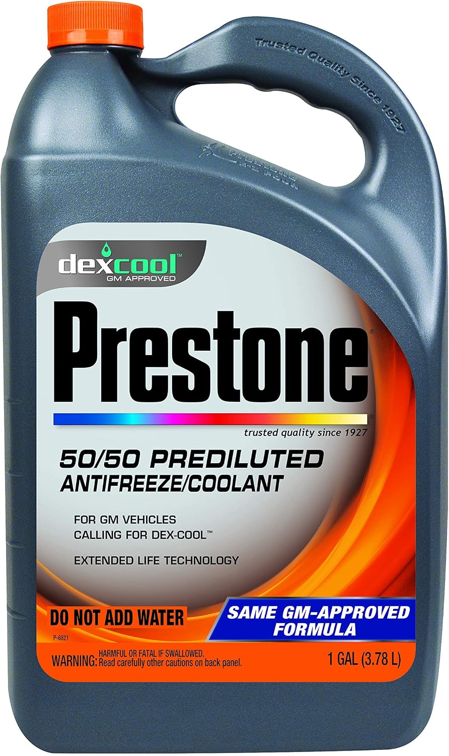 Prestone Af850 Dex Cool 50 50 Antifreeze 1 Gallon Amazon Co Uk Car Motorbike
