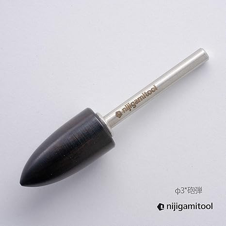 Amazon Co Jp Nijigamitool コバ磨き用先端工具 シャンク径3mm 10f mm 砲弾型 ホビー 通販