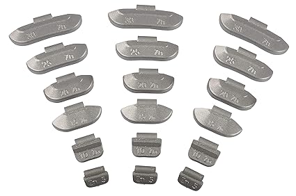 225x HASKYY Schlaggewichte Auswuchtgewichte Wuchtgewichte Sortiment für STAHLFELGEN // je 50 von 5g, 10g, 15g // je 25 von 20