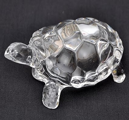 odishabazaar Crystal Turtle Tortoise for Feng Shui and vastu - Best Gift for Career and Luck
