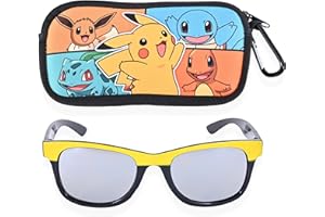 PAN OCEANIC LTD Pan Oceanic Boys Sunglasses for Kids with Zipper Glasses Case Protective Toddler Sunglasses