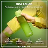 Ion8 Water Bottle 500 ml Leak Proof BPA Free Easy Open Dishwasher Safe Green view 3