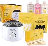 MYLEE Professional Complete Waxing Kit with Heater 2x500g Beads Spa