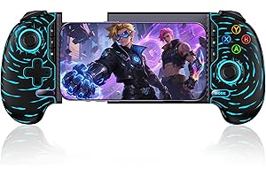 NINJAPLUSOX Mobile Game Controller for iPhone/Android with Hall Joystick, Wireless Phone Controller with Phone Case Support, Compatible with Xbox Game Pass, Steam Link, Call of Duty, Minecraft, Roblox