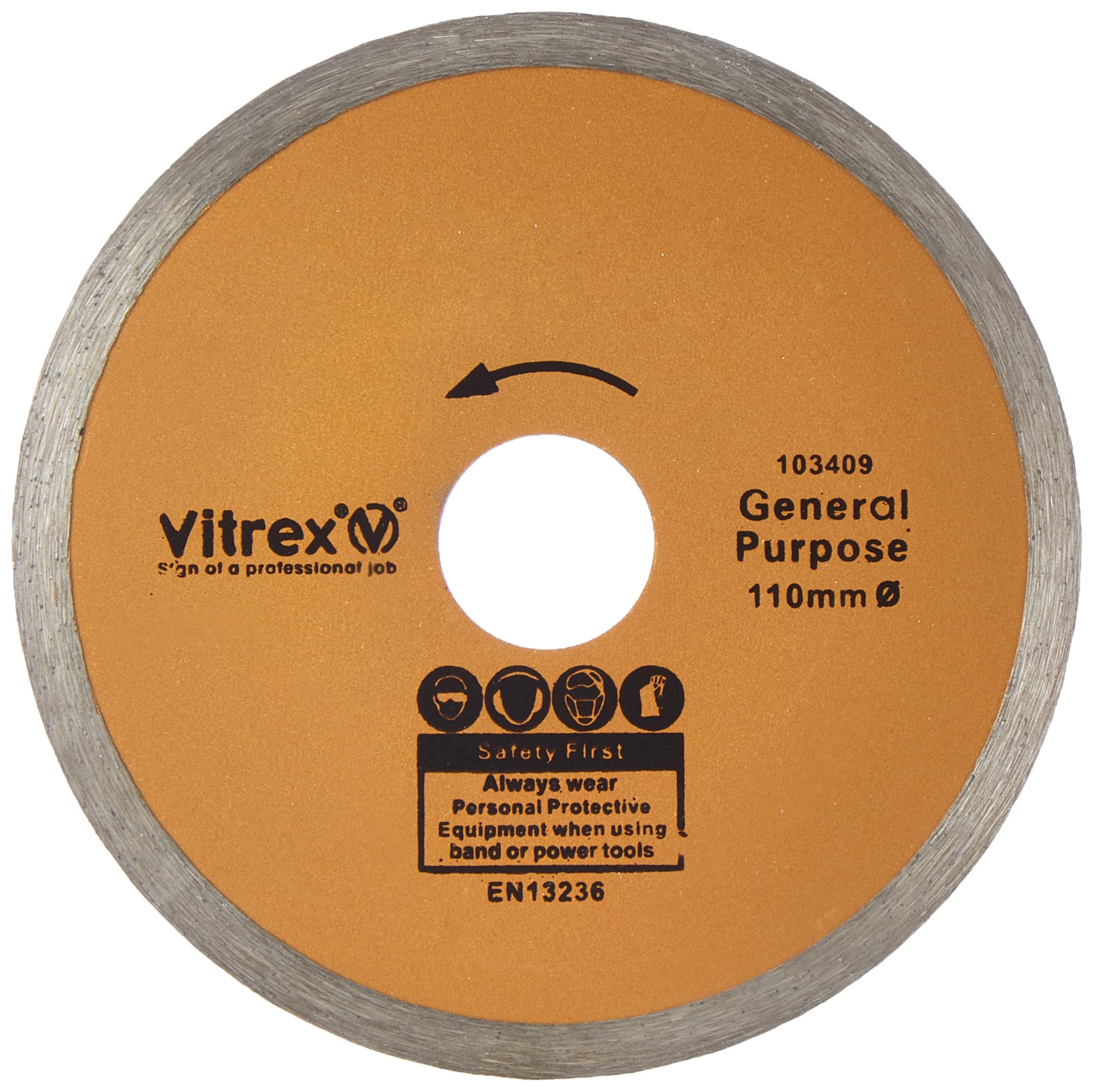 Vitrex 103409 Diamond Blade - Diameter - 110mm - Standard