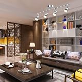 Defurhome Rotatable 4 Way LED Ceiling Spotlight Kit White Chrome 4x4W GU10 Bulbs view 6
