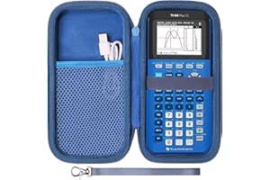 L LTGEM LTGEM Case Compatible with Texas Instruments TI-84 Plus CE/TI-84 Plus/TI-Nspire CX II CAS/TI-Nspire CX II/TI-83 Plus/TI-30XIIS/TI-30XS/TI-30Xa/TI-34/TI-36X Pro Graphing Calculator, Blue(Case Only)