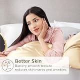 Bedsure Satin Pillowcase 2 Pack Hair Skin Queen Standard 50x75 Gray Sand view 4