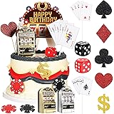 21 Pieces Casino Cake Decorations Set Includes Mini