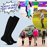 Friusate 3 Pairs Kids Football Socks Black 30-37 Breathable Cushioned Heel view 7