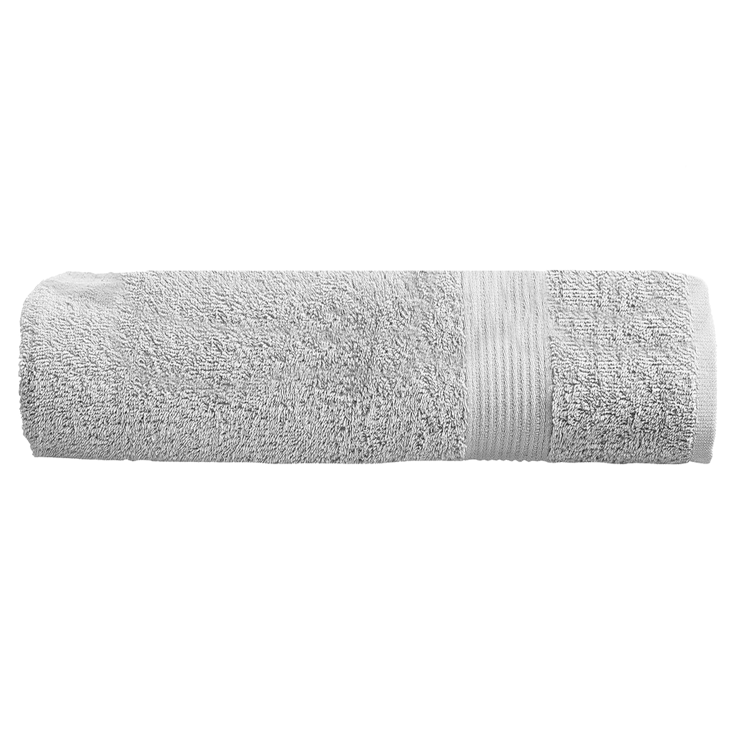 Olivia Rocco Egyptian Cotton Towels, Home Collection Towel 500 GSM, Bath Towel (Silver)