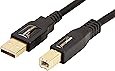 AmazonBasics USB 2.0 Cable - A-Male to B-Male - 6 Feet (1.8 Meters)