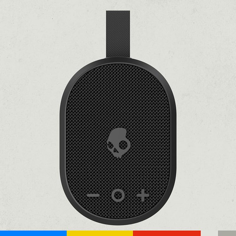 Ounce Wireless Enceinte Bluetooth Portable, Étanchéité IPX7, 16 Heures d’Autonomie, Stéréo True Wireless, Sangle Intégrée pour Les Déplacements et Une Utilisation en Extérieur - Noir