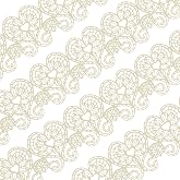Ready to Use Edible Cake Lace Love Heart 14-inch 10-piece Set Ivory White | Large Pre-Made