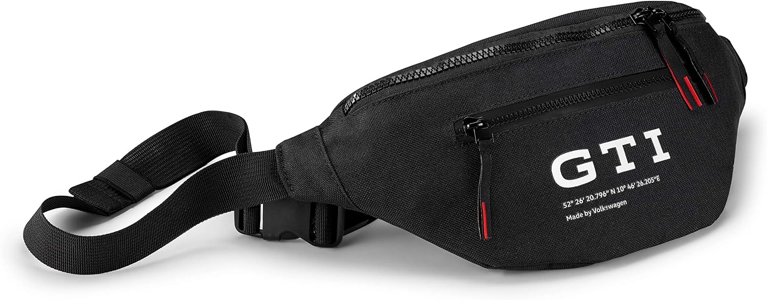 Volkswagen 5HV087314A GTI Collection Belt Bag - Black, Red, White, M
